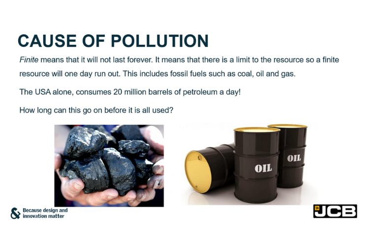 Types of pollution JCB