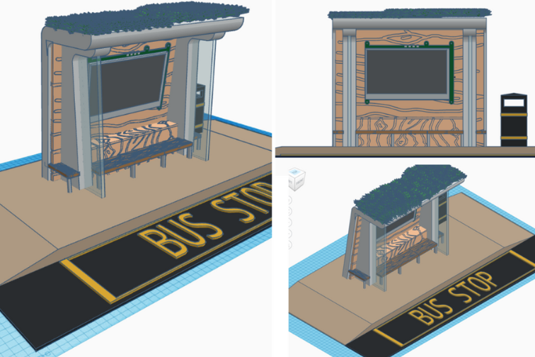 Emily Bus Shelter Render