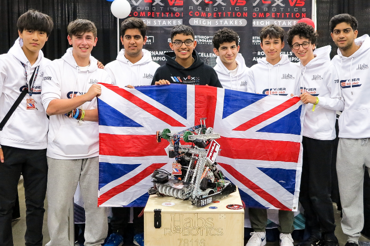 Haberdashers’ Boys’ School team makes history at VEX Robotics World Championship