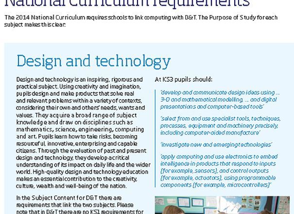 Applying Computing in D&T at KS2 and KS3 - D&T Association