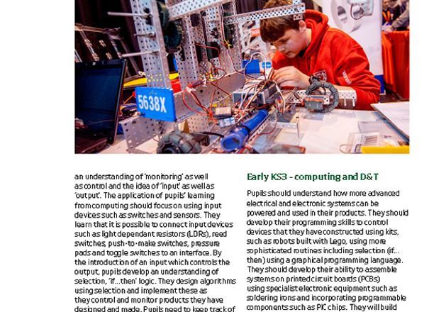 Applying Computing in D&T at KS2 and KS3 - D&T Association