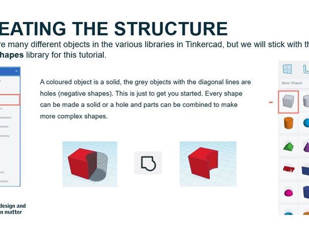 TinkerCAD Frame structures
