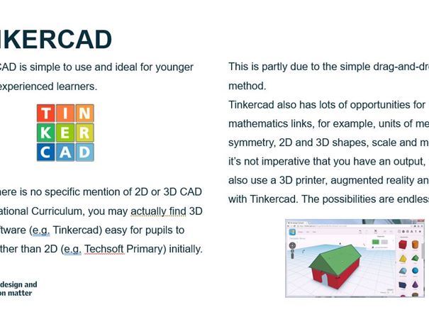 TinkerCAD Introduction - D&T Association