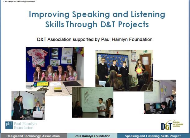 Speaking and listening through D&T projects Project overview - D&T ...