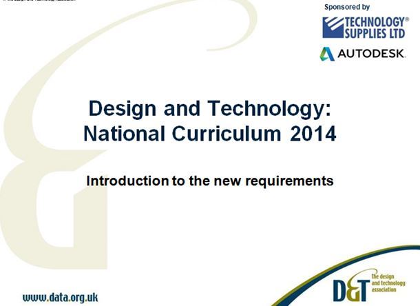 Introduction to the 2014 D&T National Curriculum KS1-3