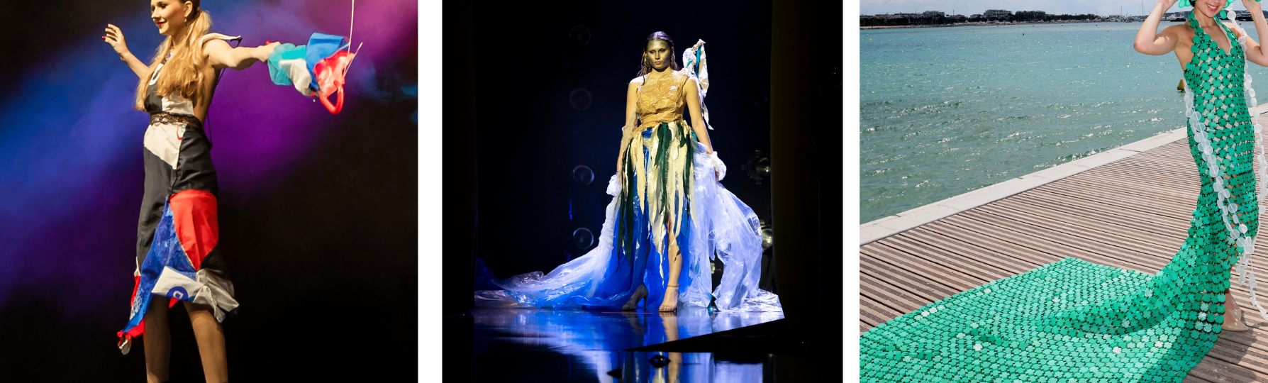 Junk Kouture student designs created using recycled materials