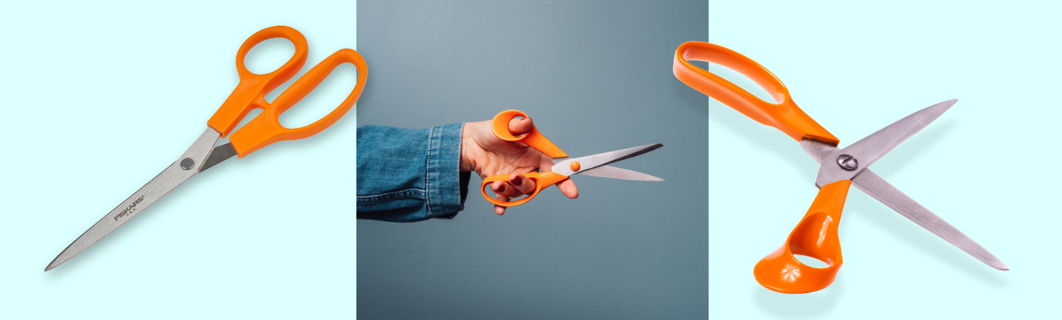 Fiskars’ orange-handled scissors