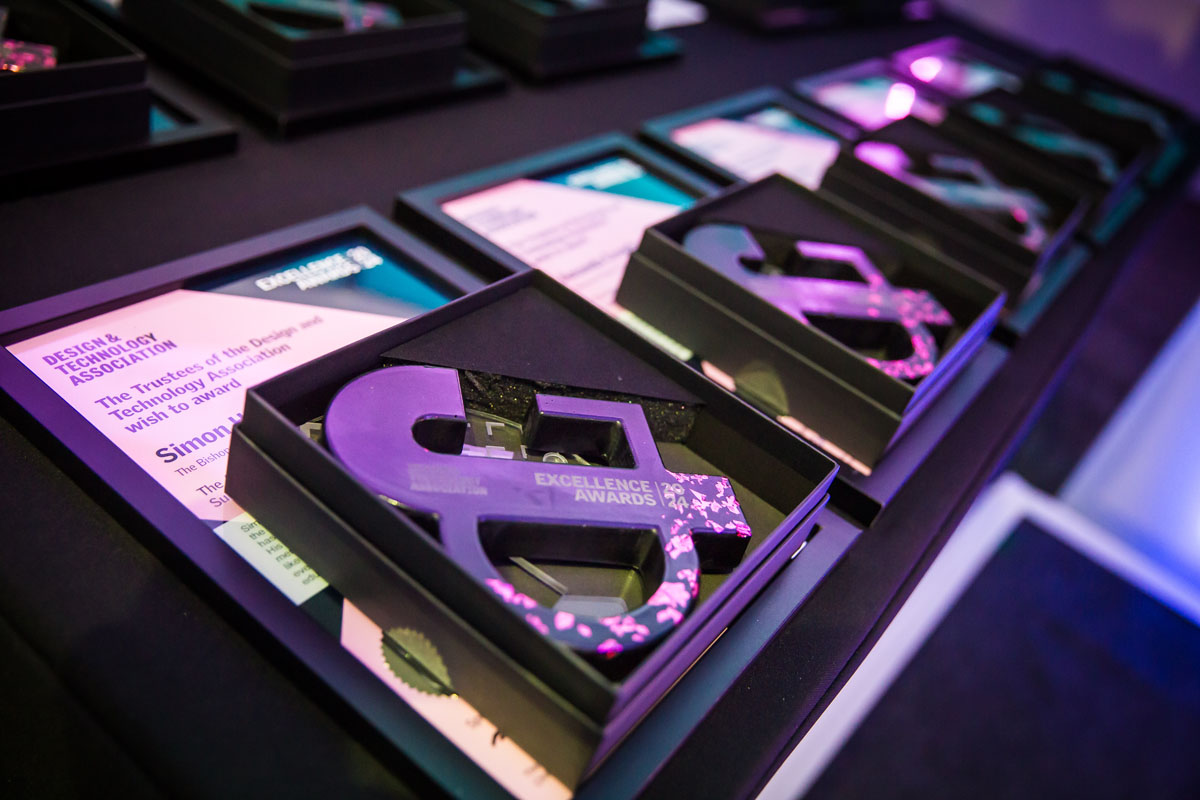 Trophies from the 2024 awards