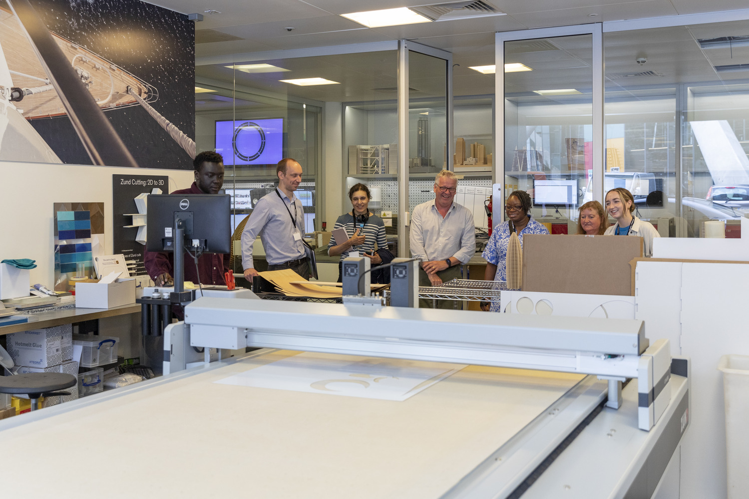 Foster + Partners office with staff working