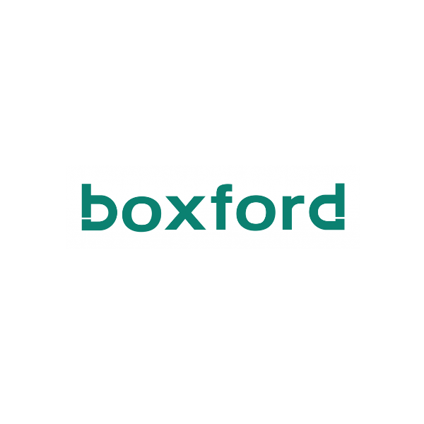 Boxford logo in green text.