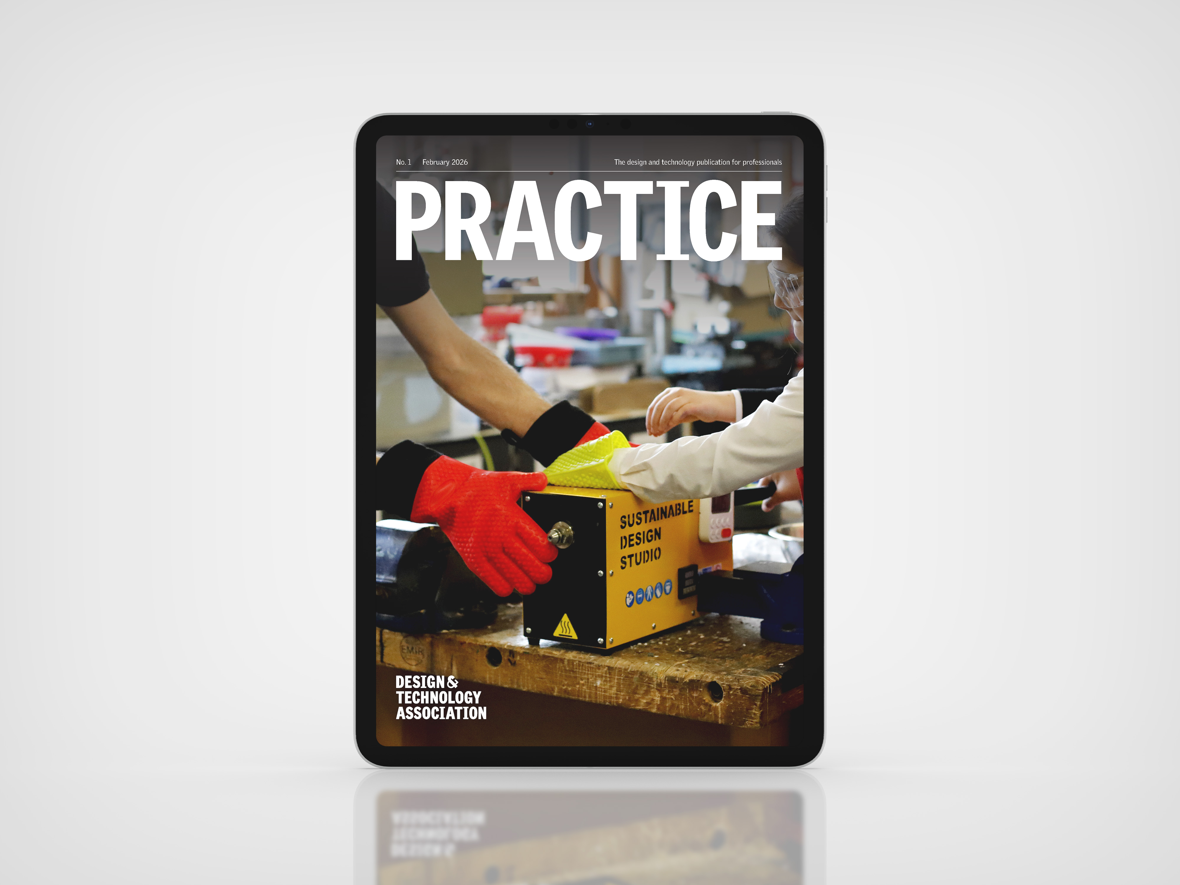 Practice magazines shown on a tablet