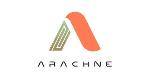 Arachne Digital logo featuring a stylised letter A in green and orange with the word Arachne beneath