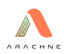 Arachne Digital logo Arachne Digital logo featuring a stylised letter A in green and orange with the word Arachne beneath.